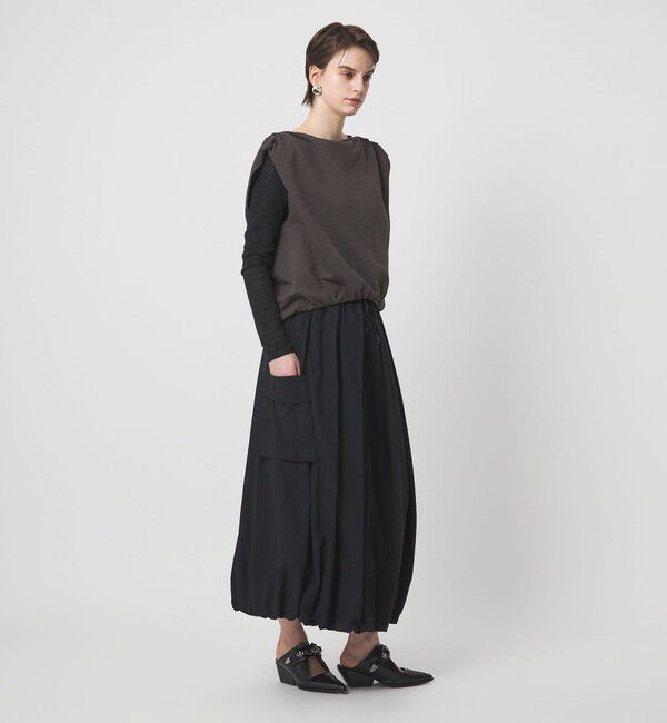 ASTRAET「＜ASTRAET＞ウラケ ボートネック ノースリーブカットソー」|スウェット・ジャージ|