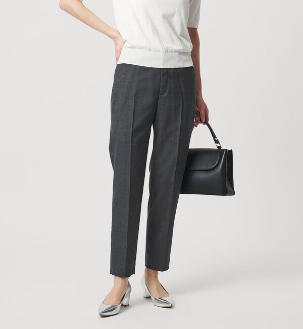 UNITED ARROWS「Vitale Barberis Canonico スリム テーパードパンツ 26SS」|スラックス|DK.GRAY