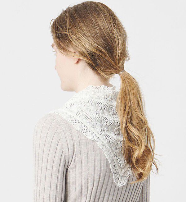 AEWEN MATOPH「＜AEWEN MATOPH＞ニットレーススカーフ」|マフラー|OFF WHITE