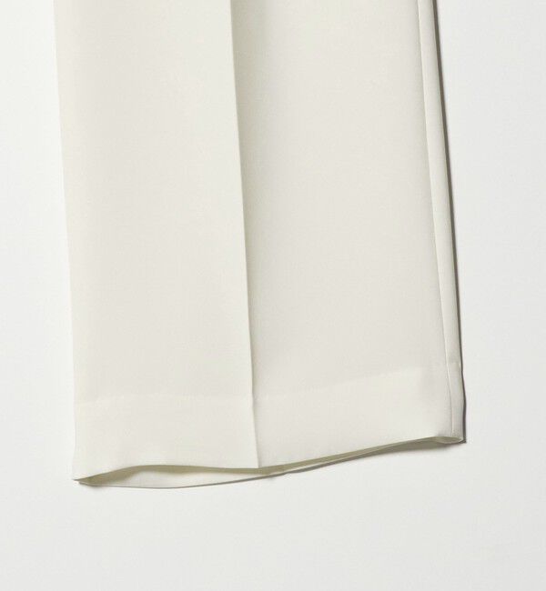 UNITED ARROWS「P 2タック ワイドパンツ WHITE ‐ウォッシャブル‐」|スラックス|