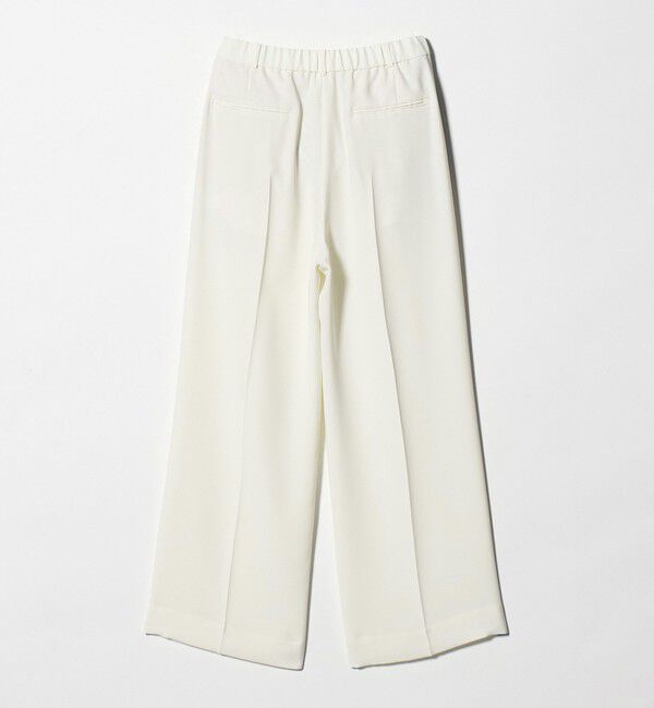 UNITED ARROWS「P 2タック ワイドパンツ WHITE ‐ウォッシャブル‐」|スラックス|