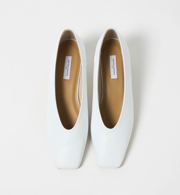 UNITED ARROWS「スクエア フラット パンプス」|パンプス|