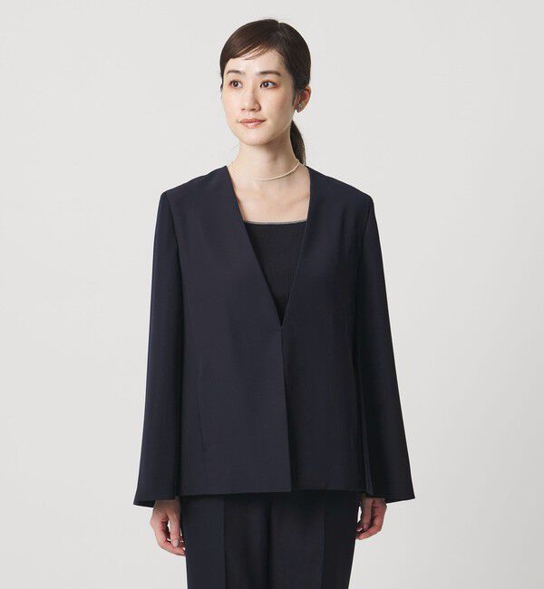 UNITED ARROWS「ケープ ノーカラージャケット」|ノーカラージャケット|