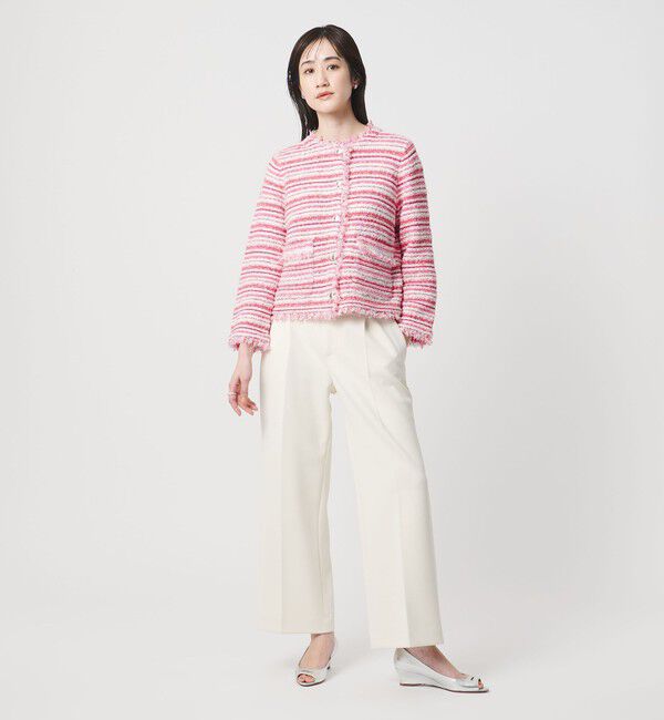 UNITED ARROWS「カラーミックス ツイードライク カーディガン」|カーディガン|