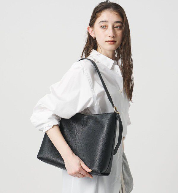 UNITED ARROWS「サイドバックル ワンショルダー バッグ」|ショルダー・メッセンジャー|BLACK