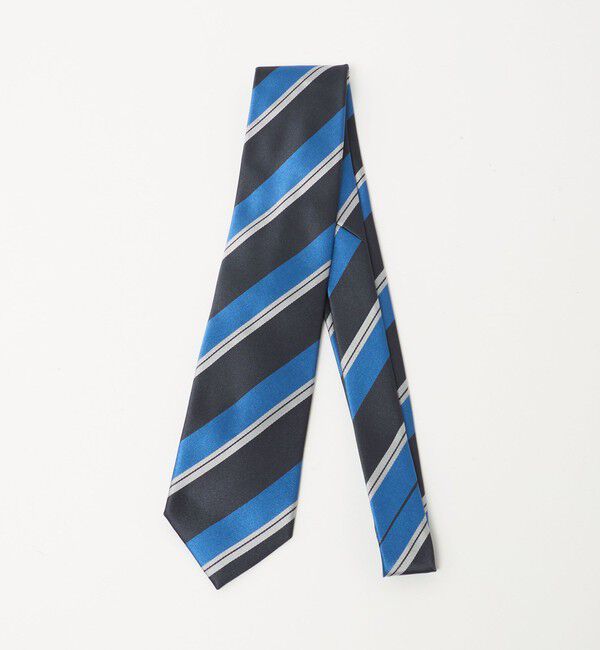 UNITED ARROWS「＜STEFANO BIGI＞サテン ストライプ ネクタイ」|ネクタイ・蝶ネクタイ|DK.GRAY