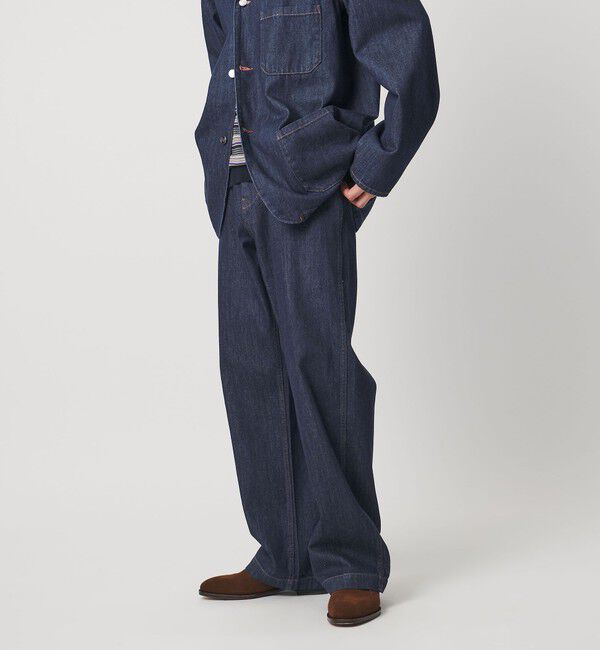 UNITED ARROWS「【別注】＜WESCOT＞ ワンウォッシュ デニム ペインター パンツ」|チノ|NAVY
