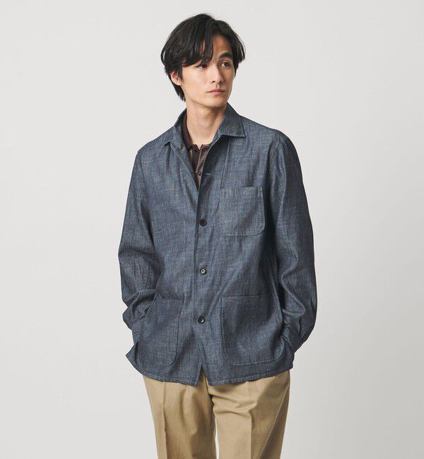 UNITED ARROWS「デニム シャツジャケット」|シャツ・ブラウス|ROYAL
