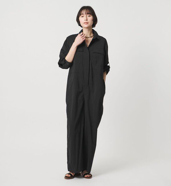 UNITED ARROWS「＜SACRA＞ジャンプスーツ」|Tシャツ・カットソー|BLACK