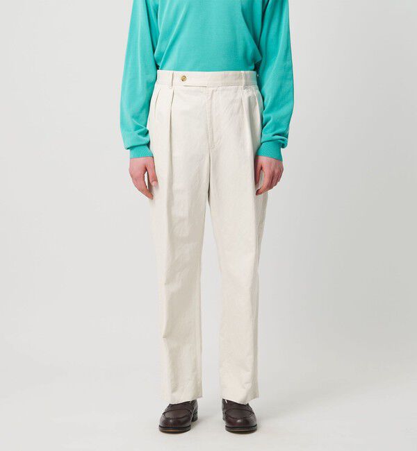 UNITED ARROWS「ラミーブレンド 2プリーツ ニドムチノ 「SLOW &　」」|チノ|