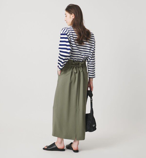 UNITED ARROWS「アセテートポリエステル ベイカースカート」|タイト|