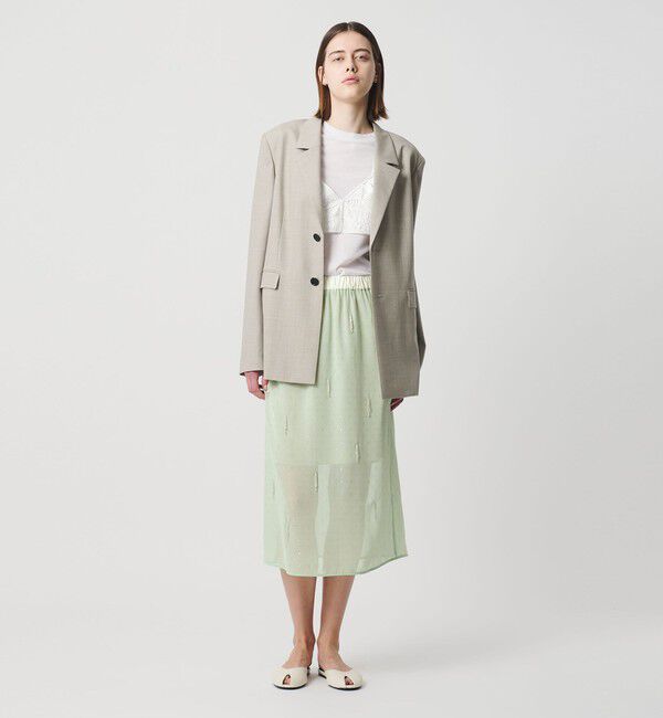 AEWEN MATOPH「＜AEWEN MATOPH＞シアービーズフリンジスカート」|スカート|