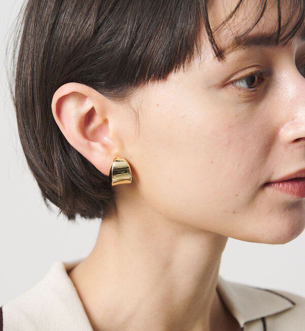 UNITED ARROWS「Jシェイプ  イヤリング」|イヤリング|