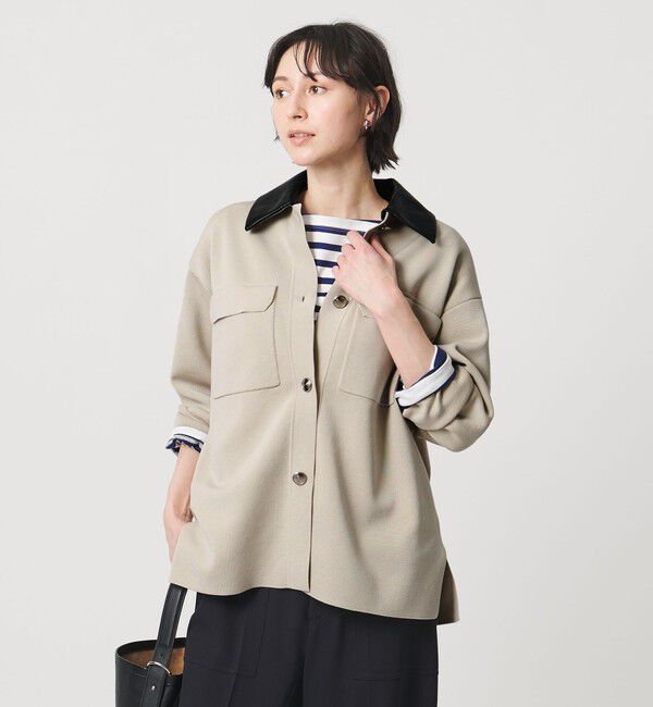 UNITED ARROWS「2WAY ミラノリブ ニット ジャケット ‐ウォッシャブル‐」|カーディガン|