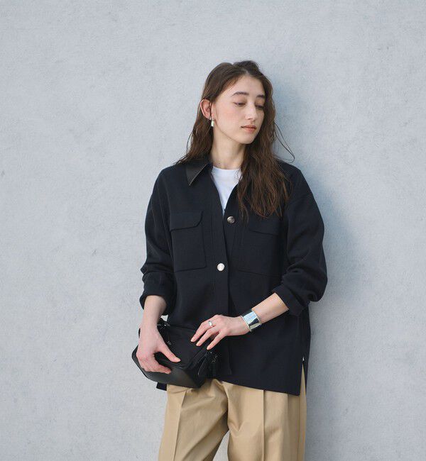 UNITED ARROWS「2WAY ミラノリブ ニット ジャケット ‐ウォッシャブル‐」|カーディガン|