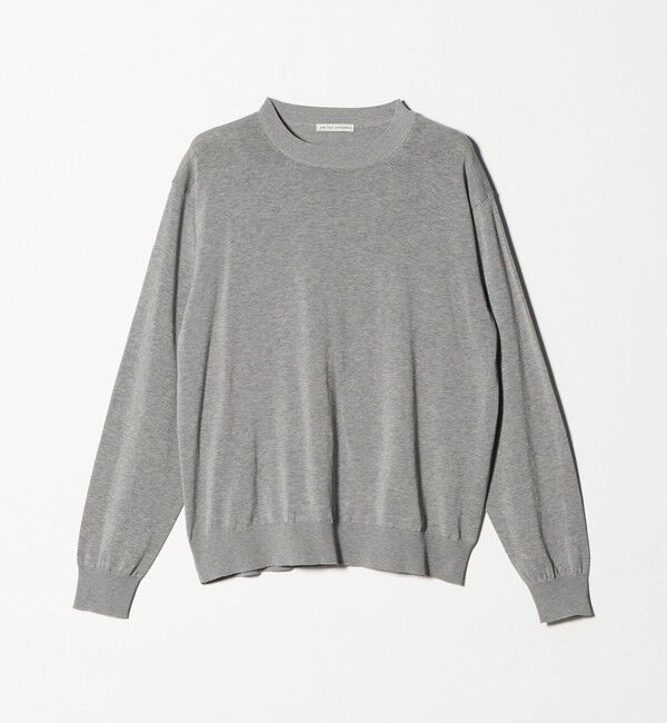 UNITED ARROWS「ハイツイストコットン ハイゲージ クルーネックニット 接触冷感」|ニット・セーター|