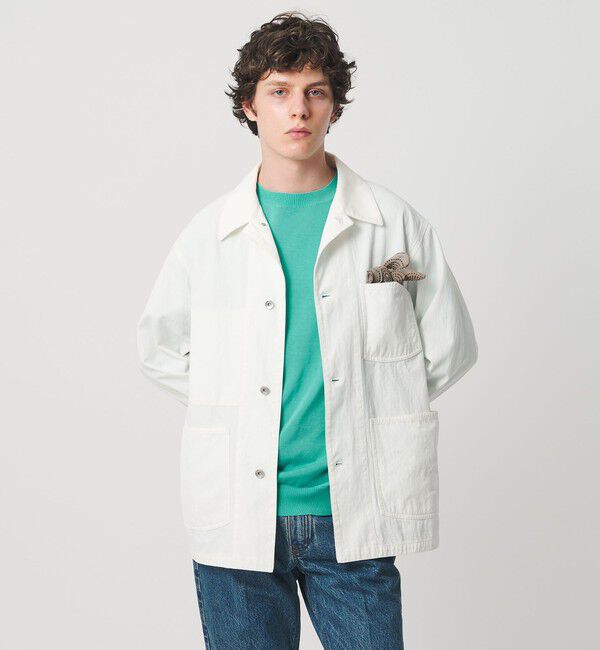 UNITED ARROWS「ハイツイストコットン ハイゲージ クルーネックニット 接触冷感」|ニット・セーター|