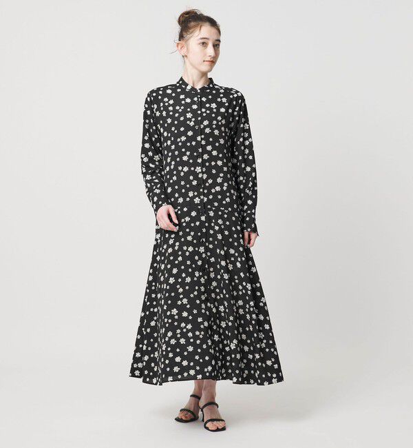 UNITED ARROWS「プリント シャツワンピース ‐ウォッシャブル‐」|ワンピース|