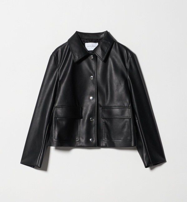 UNITED ARROWS「レザーライク ショートブルゾン」|ブルゾン・スタジャン|