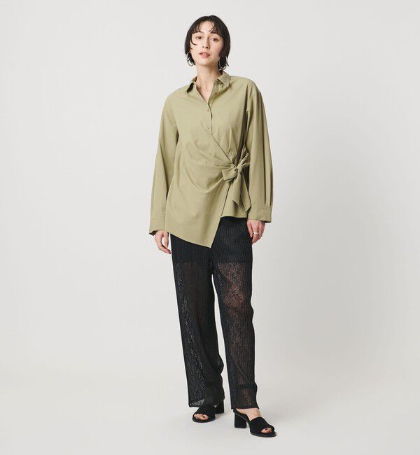 UNITED ARROWS「ドレープ ギャザー シャツ ‐ウォッシャブル‐」|シャツ・ブラウス|