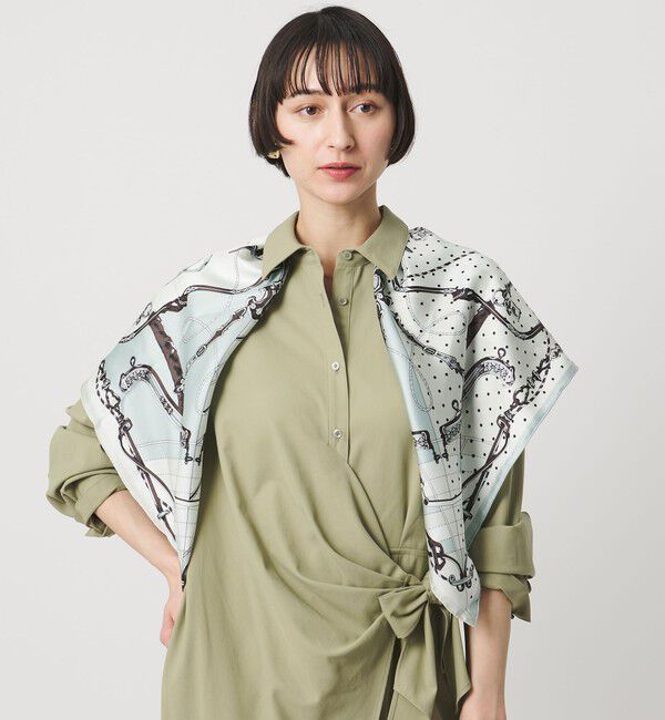 UNITED ARROWS「＜manipuri＞SILK 88&times;88 スカーフ 26SS」|バンダナ・スカーフ|