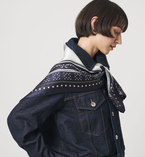 UNITED ARROWS「＜manipuri＞SILK 88&times;88 スカーフ 26SS」|バンダナ・スカーフ|