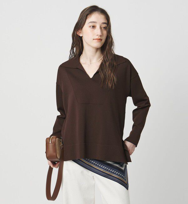 UNITED ARROWS「スキッパー プルオーバーニット」|ニット・セーター|