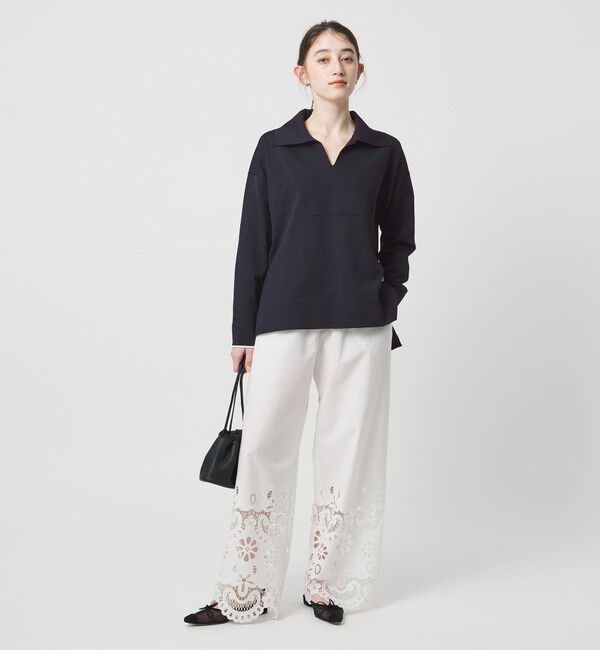 UNITED ARROWS「スキッパー プルオーバーニット」|ニット・セーター|