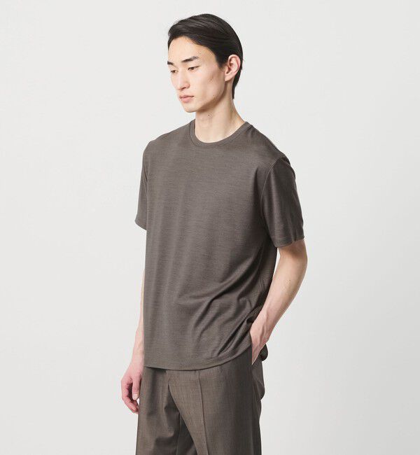 UNITED ARROWS「【別注】＜nomiamo＞ ウール ショートスリーブ クルーネック Tシャツ」|Tシャツ・カットソー|