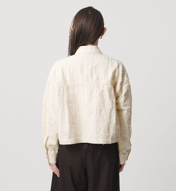 UNITED ARROWS「ジャガード ワーク シャツ ジャケット ‐ウォッシャブル‐」|テーラードジャケット|