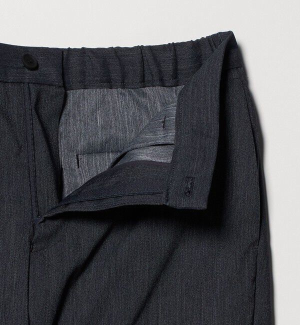 UNITED ARROWS「デニムライク ノープリーツ パンツ UA COZY　ウォッシャブル　ヨコストレッチ　防しわ」|スラックス|
