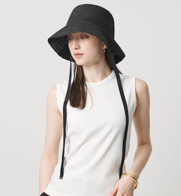 UNITED ARROWS「ラフィア/リボン ハット UV」|ハット|