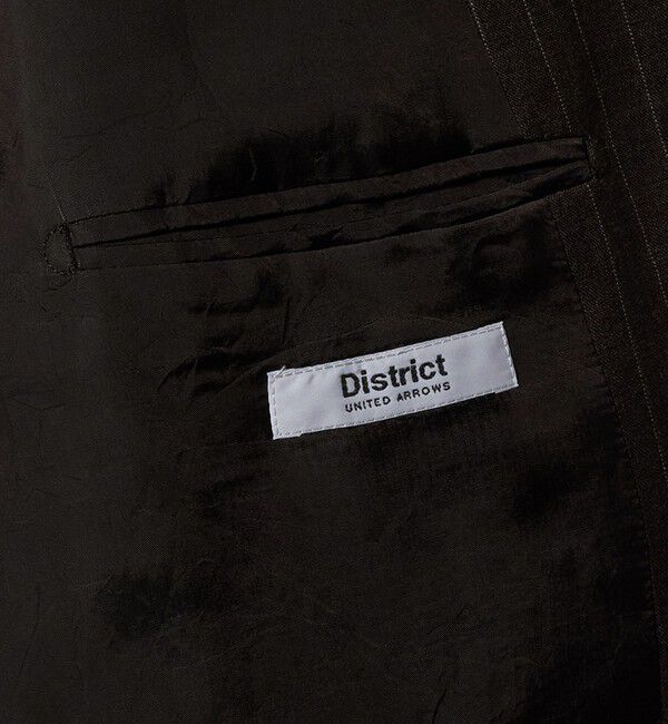 UNITED ARROWS「＜District＞ウォッシュド トロピカルウール シングル 2ボタン テーラードジャケット」|テーラードジャケット|