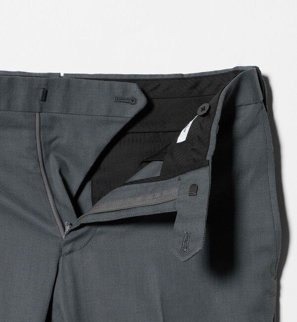 UNITED ARROWS「クールモーション ドビー サイドエクステンド ノープリーツスラックス COMFORT EASY‐MODEL　接触冷感　吸」|スラックス|