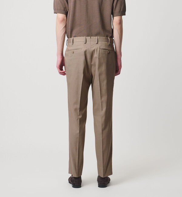 UNITED ARROWS「クールモーション ドビー サイドエクステンド ノープリーツスラックス COMFORT EASY‐MODEL　接触冷感　吸」|スラックス|