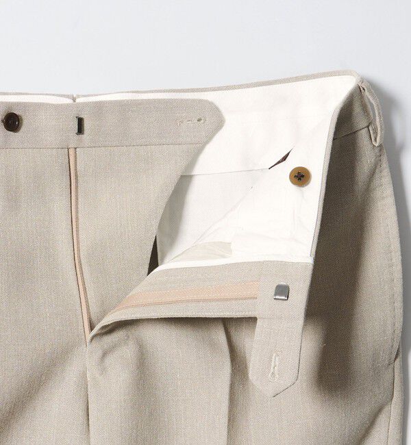 UNITED ARROWS「ポプリン 1プリーツ スラックス R-MODEL」|スラックス|