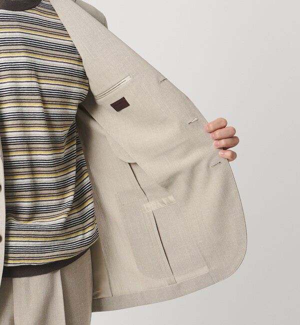 UNITED ARROWS「ポプリン シングル 3ボタン テーラード ジャケット R-MODEL」|テーラードジャケット|