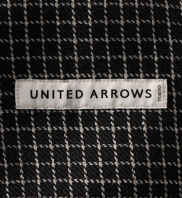 UNITED ARROWS「リネン/ナイロン チェック ユーティリティシャツ」|シャツ・ブラウス|