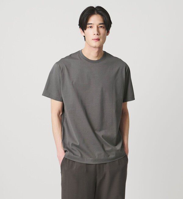 UNITED ARROWS「ALBINI アルビニ シルケット テンジク Tシャツ　抗菌防臭」|Tシャツ・カットソー|