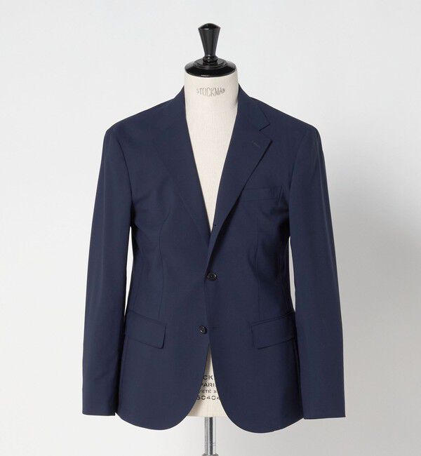 UNITED ARROWS「トロピカル シングル 3ボタン テーラードジャケット COMFORT EASY‐MODEL 2WAYストレッチ 撥水」|テーラードジャケット|