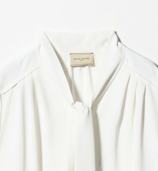 UNITED ARROWS「ボウタイ ショートスリーブ ブラウス」|シャツ・ブラウス|