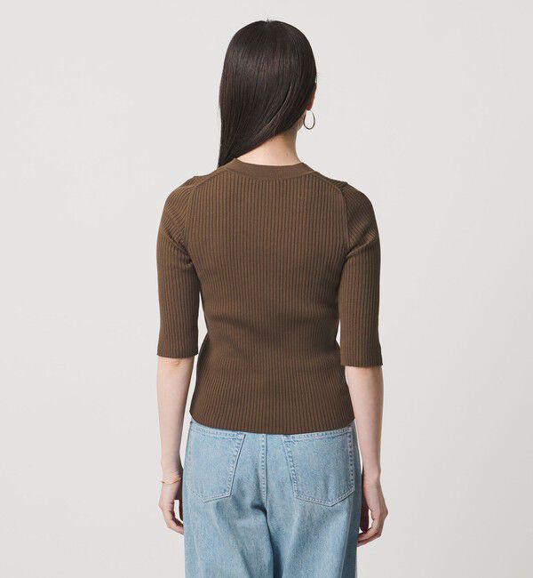 UNITED ARROWS「リブ Vネック ニット ‐ウォッシャブル‐」|ニット・セーター|
