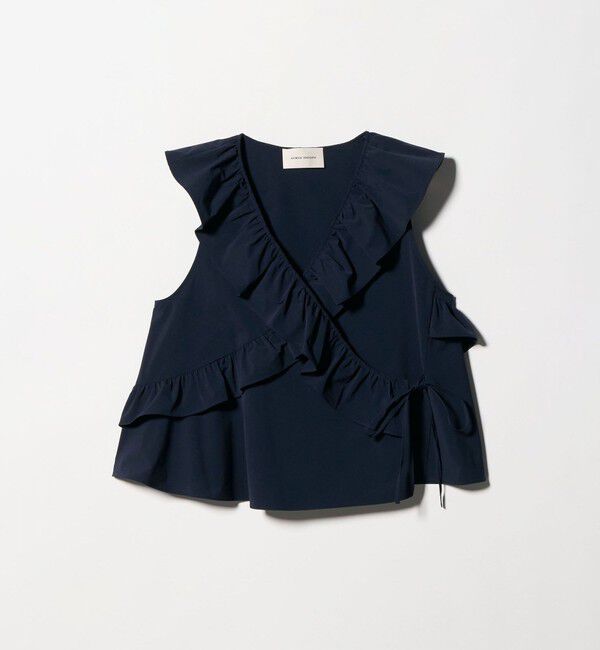 AEWEN MATOPH「＜AEWEN MATOPH＞フリルカシュクールノースリーブブラウス ‐ ウォッシャブル ‐」|シャツ・ブラウス|