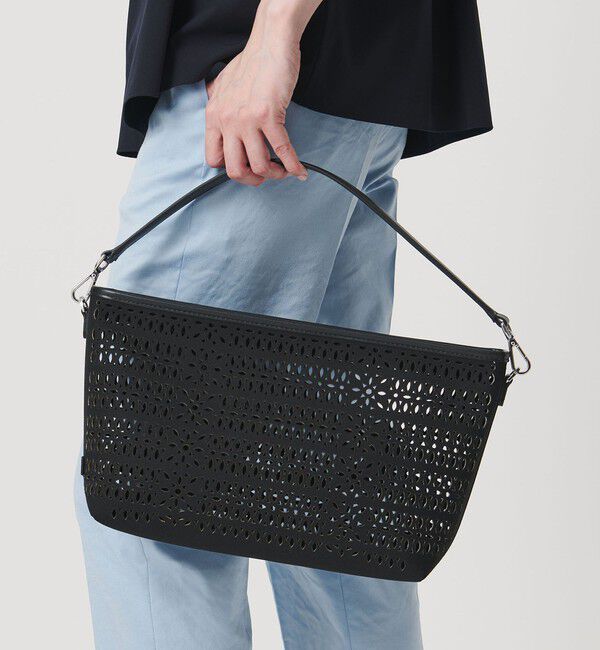 UNITED ARROWS「＜GIANNI CHIARINI＞MUSHUP ショルダーバッグ」|ショルダー・メッセンジャー|BLACK