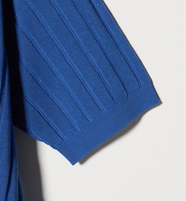 UNITED ARROWS「シャーリーカーン ワイドリブ ニットポロシャツ」|ポロシャツ|