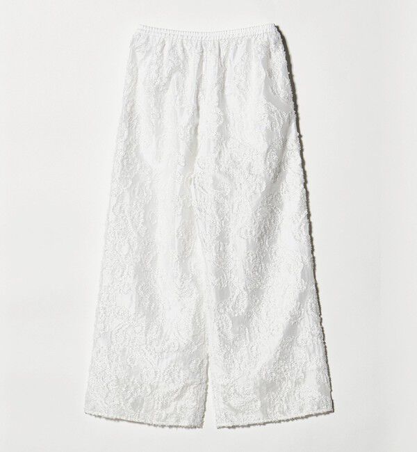 UNITED ARROWS「ラメ カット ジャガード ストレート パンツ ‐ウォッシャブル‐」|チノ|