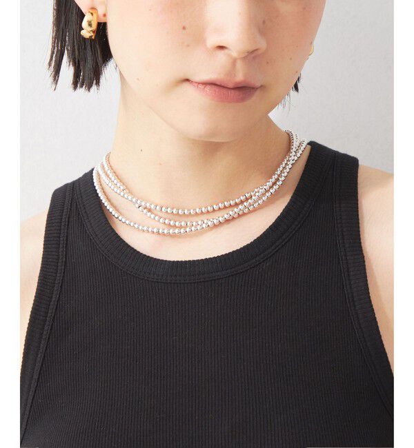 EMMEL REFINES「＜PHILIPPE AUDIBERT＞SP Ball chain ロングネックレス＜Select by EMMEL REFINES＞」|ネックレス|SILVER