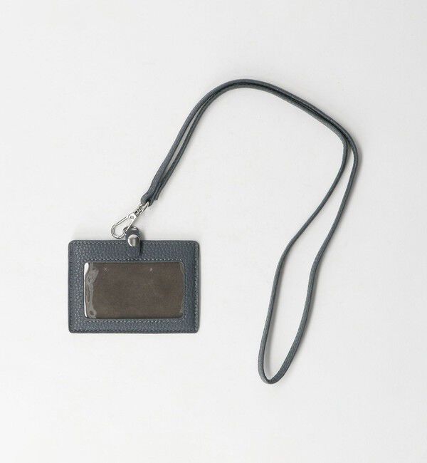 UNITED ARROWS green label relaxing「シボ レザーライク ID ホルダー」|名刺入れ・カードケース|DK.GRAY