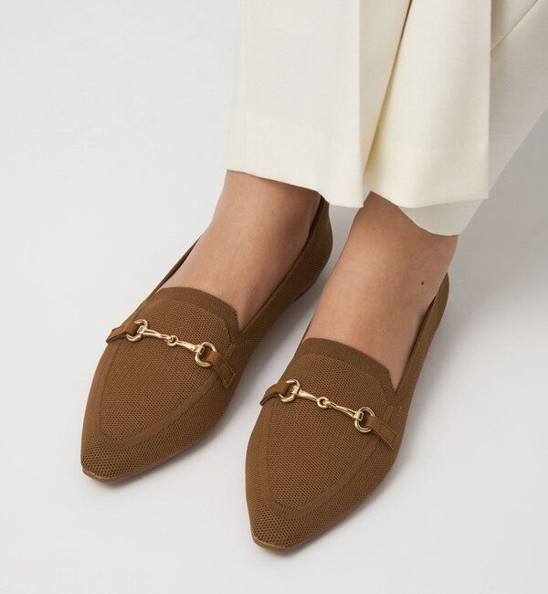 UNITED ARROWS green label relaxing「ウェルネス ニット ローファー 撥水・ウォッシャブル」|パンプス|