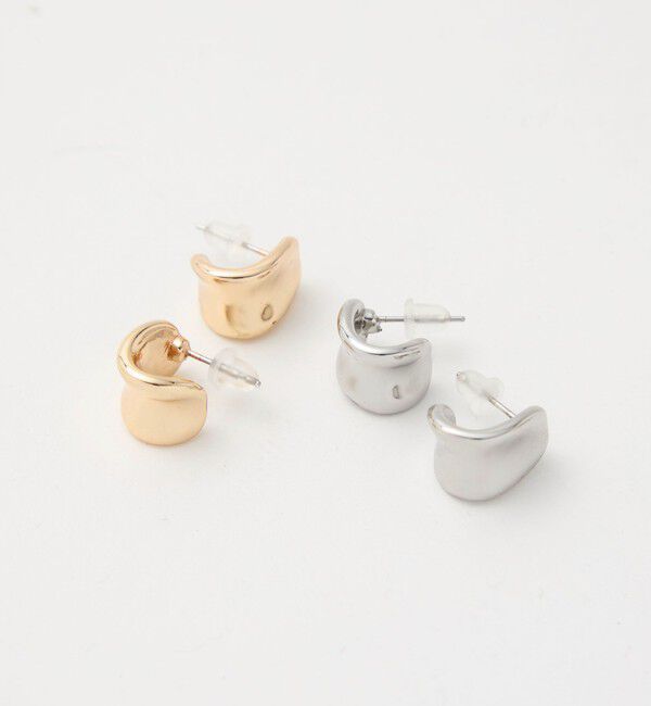 UNITED ARROWS green label relaxing「【WEB限定】メルティ プレート ピアス」|ピアス|
